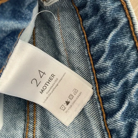 MOTHER SNACKS! Women’s High Waist Double Stack Ankle Denim Sz 24 EUC - Picture 6 of 11